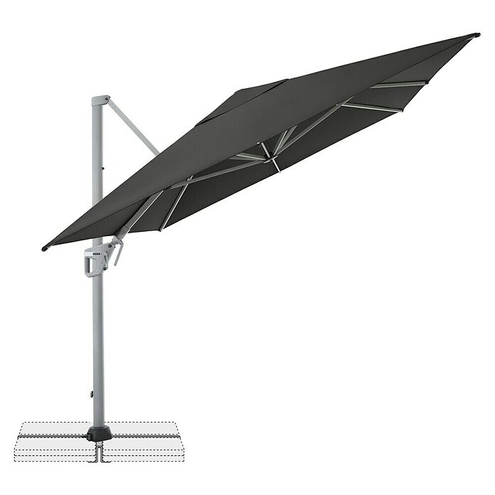 Doppler Ampelschirm Active Neo (Anthrazit, L x B: 350 x 260 cm) | BAUHAUS