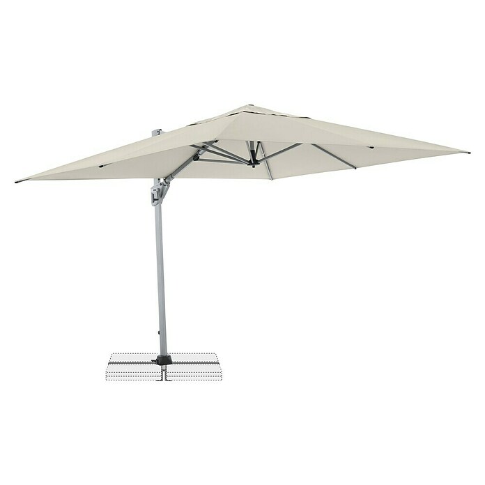Doppler Ampelschirm Active Neo (Natur, Bespannungsmaß (L x B): 260 x 350 cm) | BAUHAUS