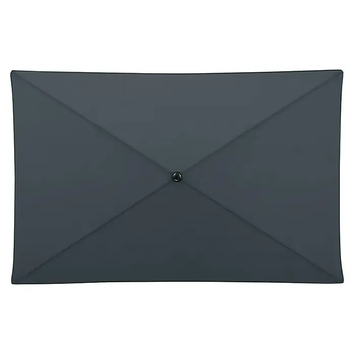 Doppler Balkonschirm myZone - Anthrazit, Bespannungsmaß (L x B): 125 x 190 cm - Rechteckiger grauer Sonnenschirm mit mittiger Aufhängung für optimalen Schatten im Freien. Robust und stilvoll für Garten und Terrasse.