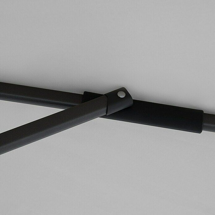 Doppler Ampelschirm rund Life 310 Side (Hellgrau, Durchmesser Bespannung: 310 cm) | BAUHAUS