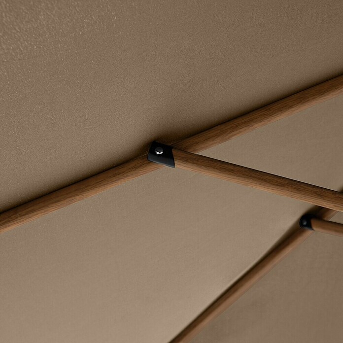 Doppler Balkonschirm rund Life Lift (Greige, Durchmesser Bespannung: 305 cm) | BAUHAUS