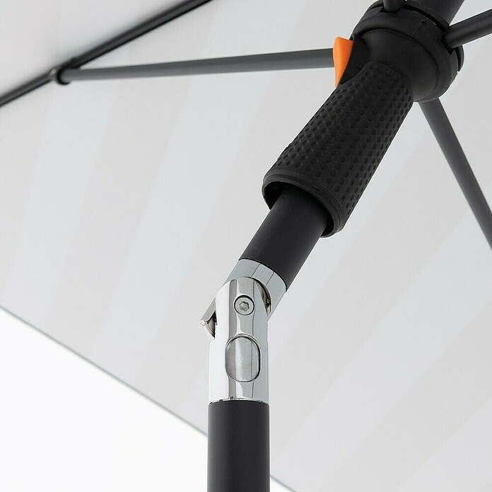 Doppler Balkonschirm myZone (Anthrazit gestreift, Bespannungsmaß (L x B): 125 x 190 cm) | BAUHAUS
