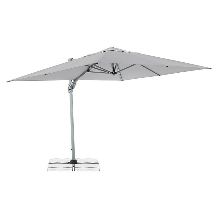 Doppler Ampelschirm Active Neo Side (Hellgrau, Bespannungsmaß (L x B): 260 x 350 cm) | BAUHAUS