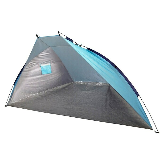 Pop-up strandscherm (Blauw / Zilver, l x b x h: 270 x 120 x 120 cm) | BAUHAUS