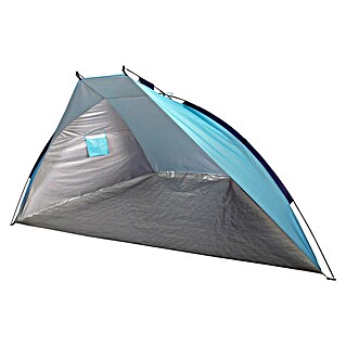 Pop-up strandscherm (Blauw / Zilver, l x b x h: 270 x 120 x 120 cm)