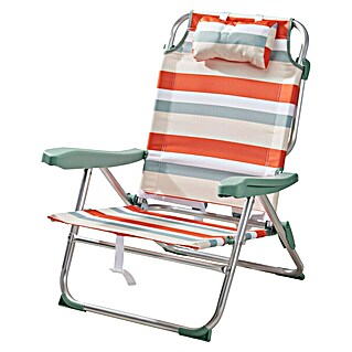 Campingstoel (Inklapbaar, Oranje gestreept)