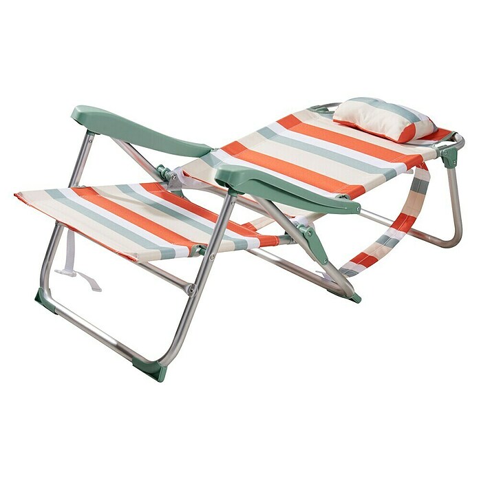 Campingstoel (Inklapbaar, Oranje gestreept) | BAUHAUS