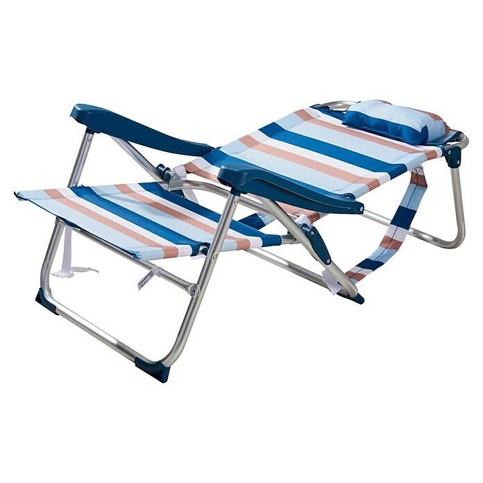 Campingstoel (Inklapbaar, Blauw gestreept) | BAUHAUS