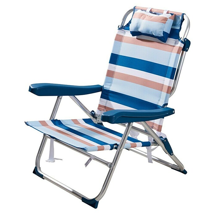 Campingstoel (Inklapbaar, Blauw gestreept) | BAUHAUS