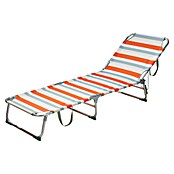 Ligbed (Opvouwbaar, Rood gestreept) | BAUHAUS