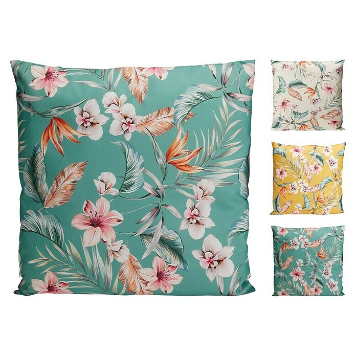 Outdoor kussen Bloemen (45 x 45 cm, Kunststof) | BAUHAUS