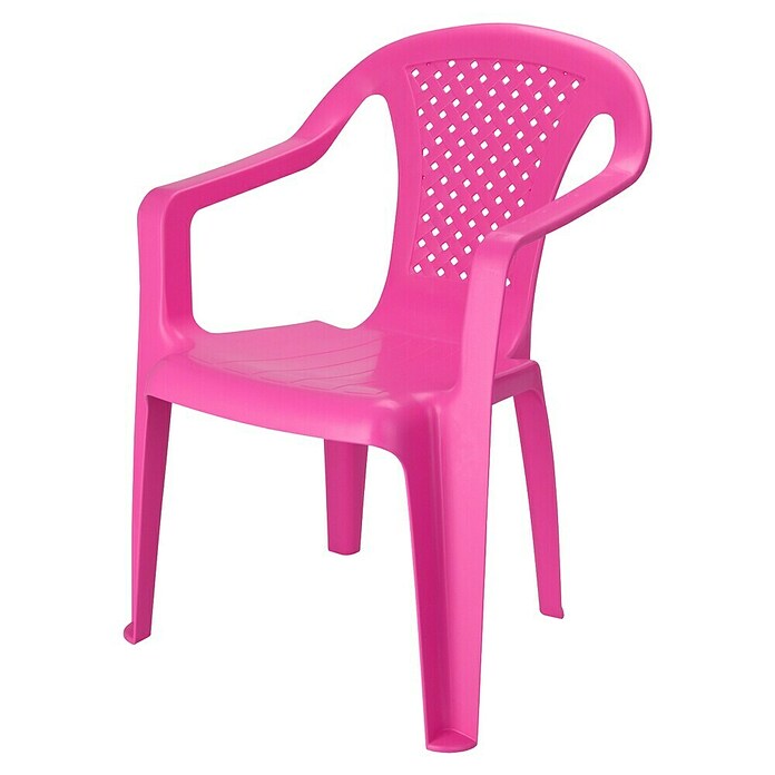 Stapelbare kinderstoel (Kunststof, Roze / Blauw / Groen/ Geel) | BAUHAUS