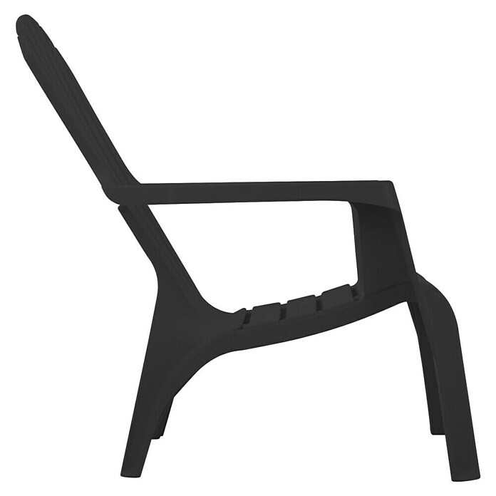 Tuinstoel (Antraciet, l x b x h: 88 x 75 x 86,7 cm) | BAUHAUS