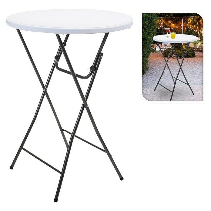 Ronde Statafel Mould (Ø x h: 80 x 110 cm, Wit) | BAUHAUS