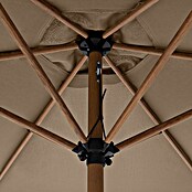 Doppler Balkonschirm rund Life Lift (Greige, Durchmesser Bespannung: 305 cm) | BAUHAUS