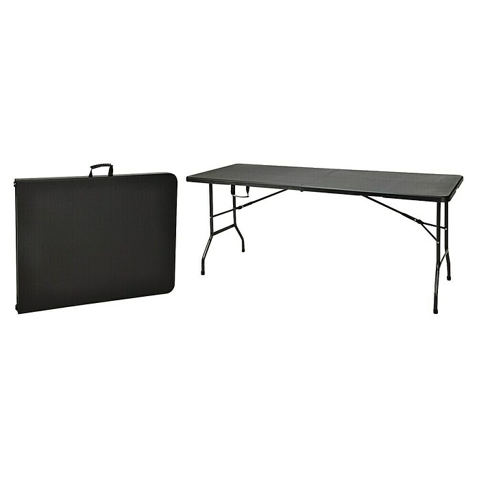 Klaptafel (l x b x h: 180 x 70 x 74 cm, Zwart) | BAUHAUS