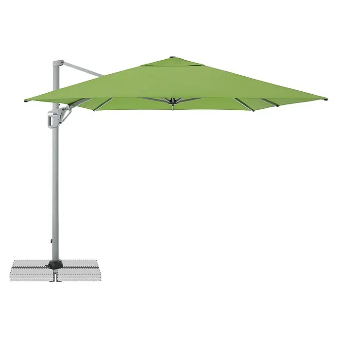 Doppler Ampelschirm Active Neo - Grün, Bespannungsmaß (L x B): 260 x 350 cm - Eleganter Sonnenschirm in Grün mit stabilen Metallgestell. Ideal für Garten & Terrasse, bietet optimalen Sonnenschutz.