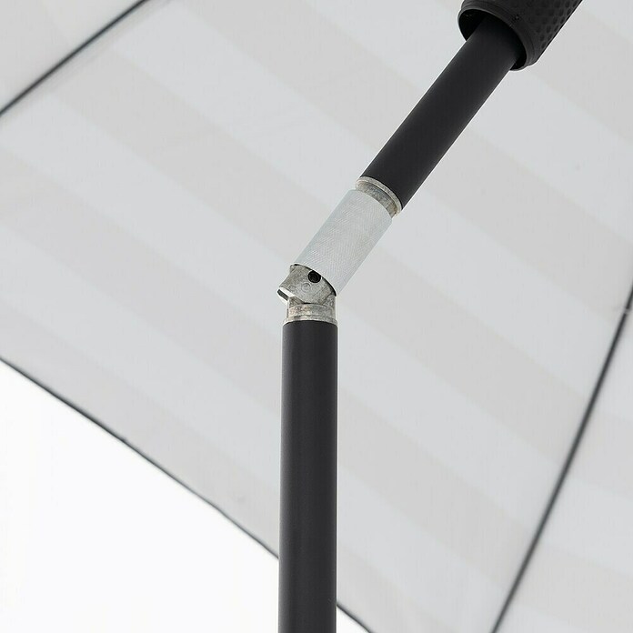 Doppler Balkonschirm rund myZone (Anthrazit gestreift, Durchmesser Bespannung: 200 cm) | BAUHAUS