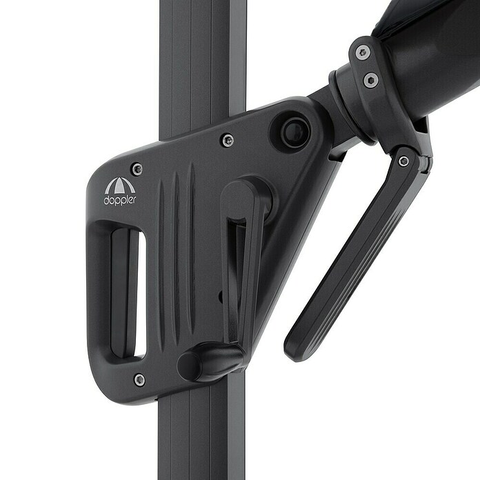 Doppler Ampelschirm rund Life 310 Side (Anthrazit, Durchmesser Bespannung: 310 cm) | BAUHAUS