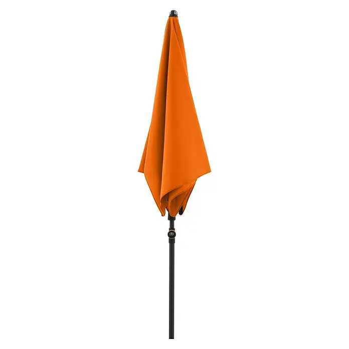 Doppler Balkonschirm myZone - Orange, Bespannungsmaß (L x B): 125 x 190 cm - Geschlossener orangefarbener Sonnenschirm.