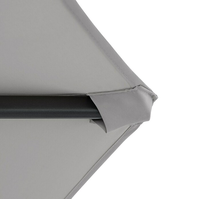 Doppler Ampelschirm rund Life 310 Side (Hellgrau, Durchmesser Bespannung: 310 cm) | BAUHAUS