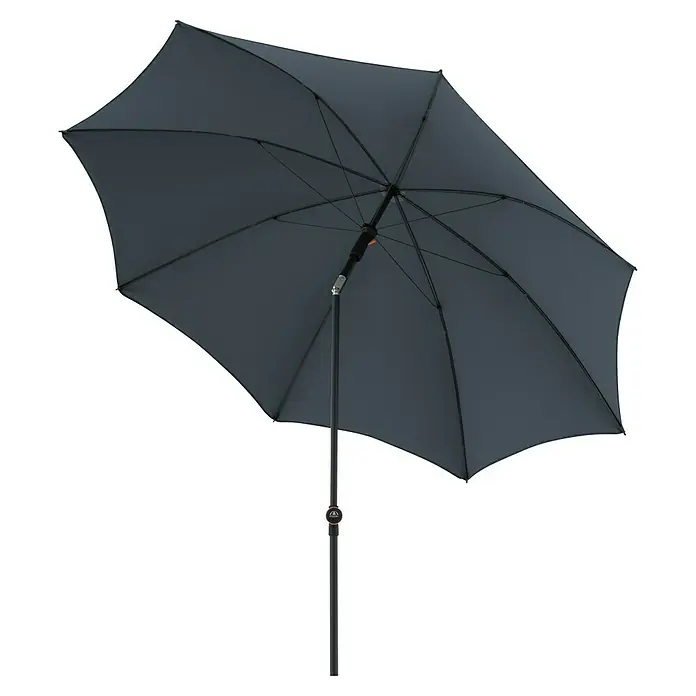 Doppler Balkonschirm rund myZone - Anthrazit, Durchmesser Bespannung: 200 cm - Grauer Sonnenschirm mit modernem Design. Ideal für den Garten, die Terrasse oder den Balkon, spendet Schatten und schützt vor Sonne.