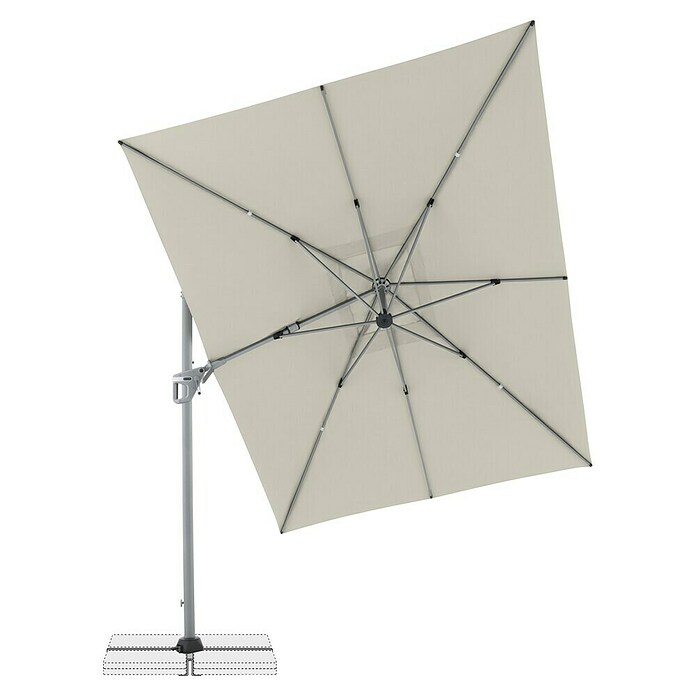 Doppler Ampelschirm Active Neo (Natur, Bespannungsmaß (L x B): 260 x 350 cm) | BAUHAUS