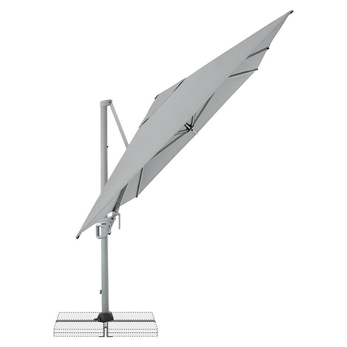 Doppler Ampelschirm Active Neo Side (Hellgrau, Bespannungsmaß (L x B): 260 x 350 cm) | BAUHAUS