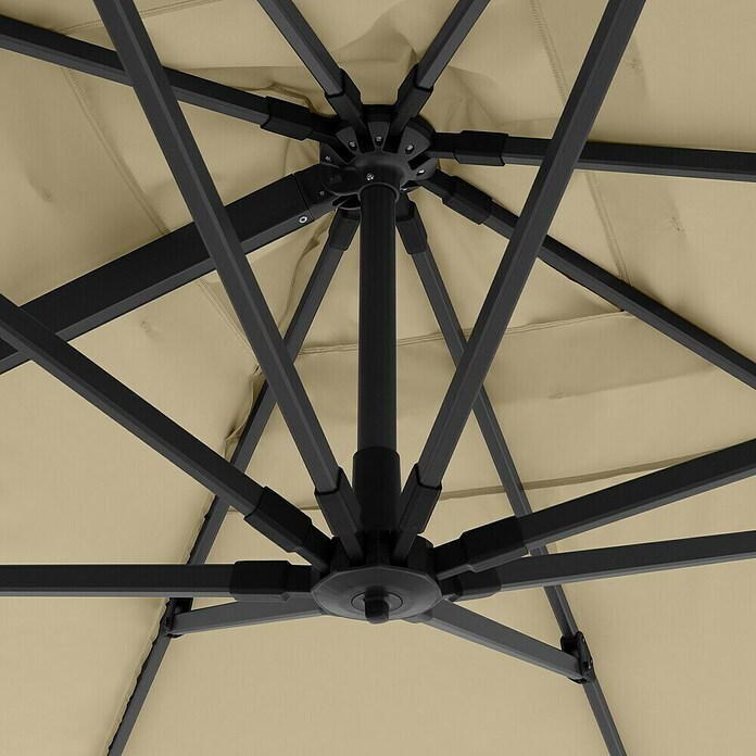 Doppler Ampelschirm Life (Sand, Bespannungsmaß (L x B): 300 x 400 cm) | BAUHAUS