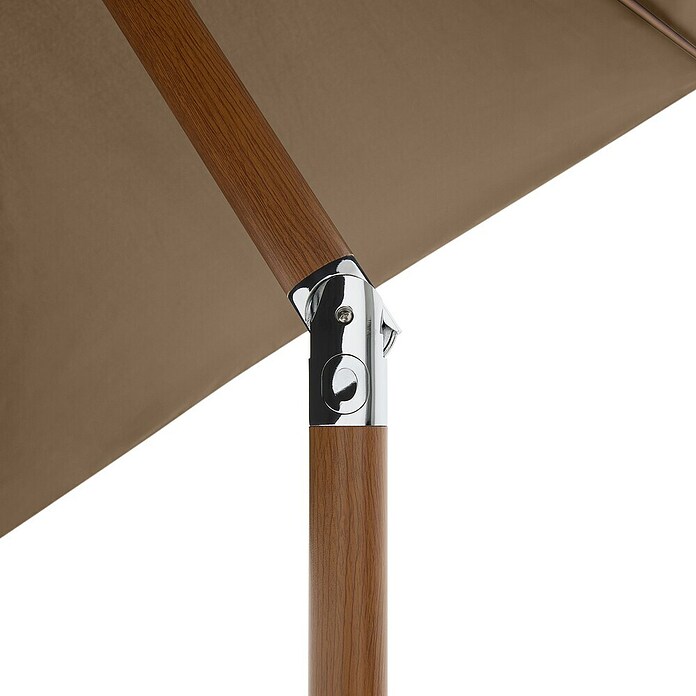 Doppler Balkonschirm rund Life Lift (Greige, Durchmesser Bespannung: 305 cm) | BAUHAUS