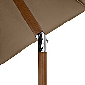 Doppler Balkonschirm rund Life Lift (Greige, Durchmesser Bespannung: 305 cm) | BAUHAUS
