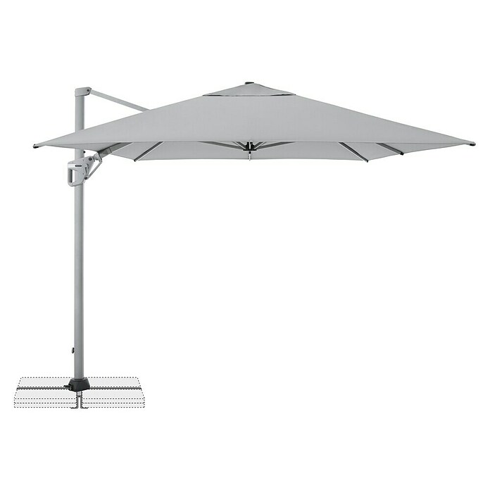 Doppler Ampelschirm Active Neo Side (Hellgrau, Bespannungsmaß (L x B): 260 x 350 cm) | BAUHAUS