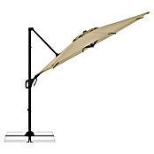 Doppler Ampelschirm rund Life 310 Side (Sand, Durchmesser Bespannung: 310 cm) | BAUHAUS