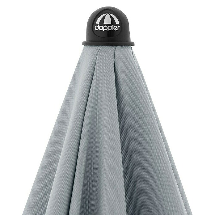 Doppler Balkonschirm rund myZone (Hellgrau, Durchmesser Bespannung: 200 cm) | BAUHAUS