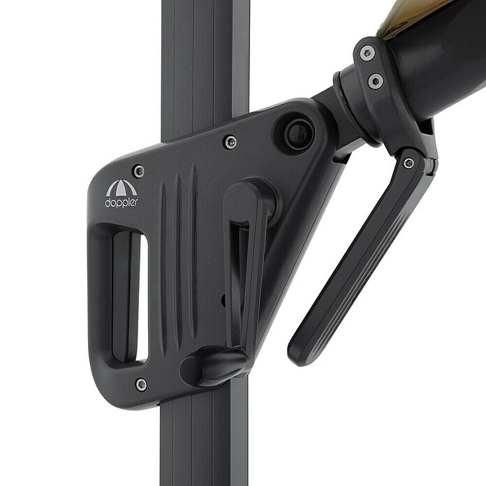 Doppler Ampelschirm rund Life 310 Side (Sand, Durchmesser Bespannung: 310 cm) | BAUHAUS