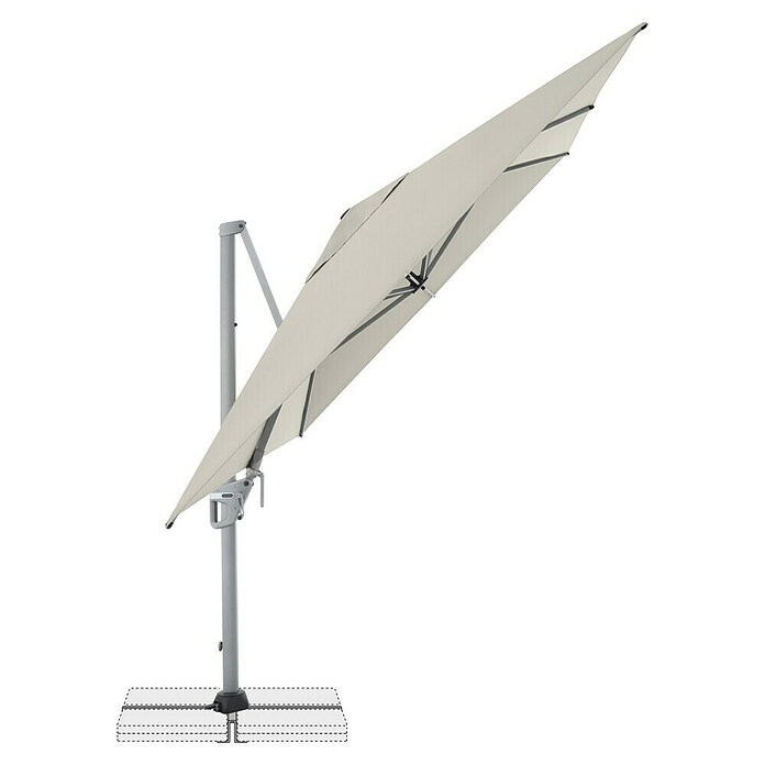 Doppler Ampelschirm Active Neo (Natur, Bespannungsmaß (L x B): 260 x 350 cm) | BAUHAUS