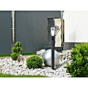 Globo Horace Lámpara de pie para exterior Diseño decorativo con pantalla de rejilla metálica negra (15 W, Color del marco: Negro, Sin bombillas, Altura: 100 cm) | BAUHAUS