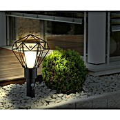 Globo Horace Lámpara para exterior Diseño decorativo con pantalla de rejilla metálica negra (15 W, Color del marco: Negro, Sin bombillas, Altura: 50 cm) | BAUHAUS