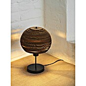 Ledvance Lámpara de sobremesa redonda Cardboard (40 W, Ø x Al: 26 x 38,5 cm, Marrón, Marrón, E27) | BAUHAUS