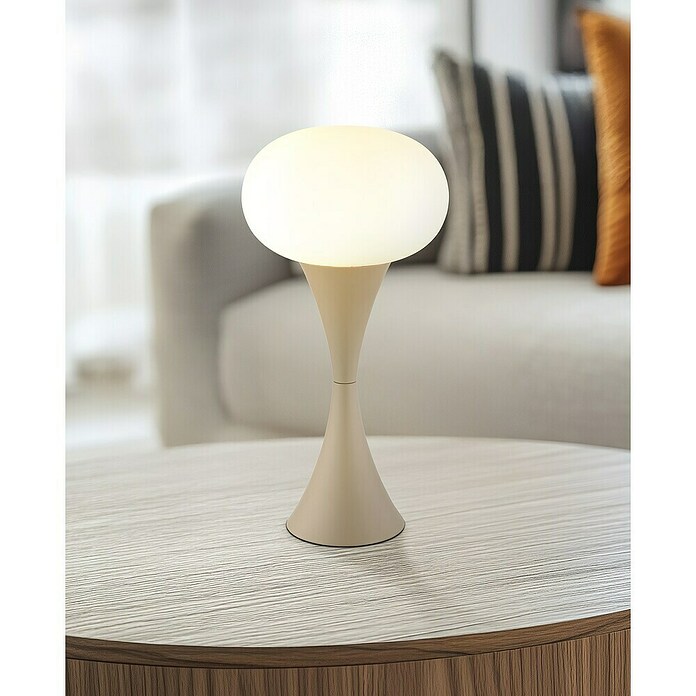 Globo Tischleuchte Lula (25 W, Sandfarben, Opal, E14) | BAUHAUS