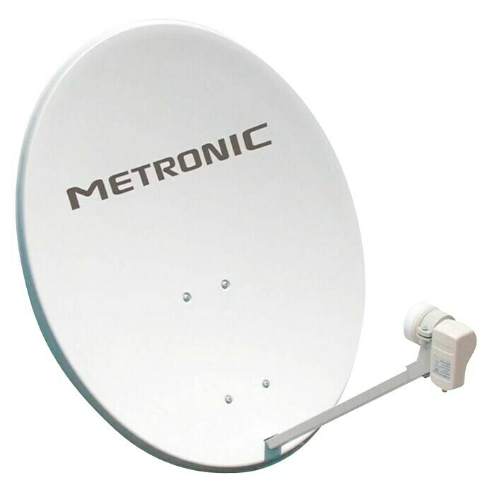 Metronic Receptor de satélite digital con antena parabólica (L x An x Al:  12 x 18 x 4 cm), BAUHAUS