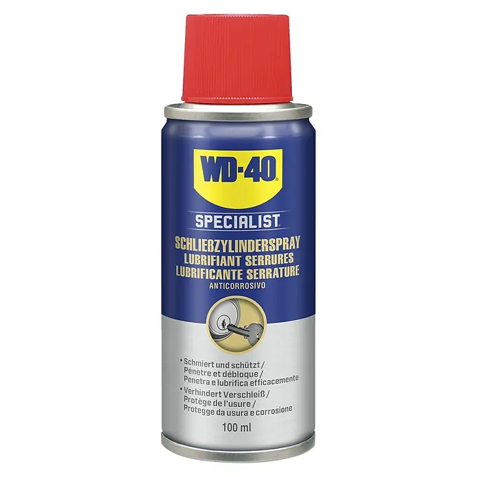 WD-40 Specialist Schließzylinderspray Classic - 100 ml - WD-40 Specialist Schließzylinderspray, ein Schmiermittel für Schließzylinder, das vor Korrosion schützt und die Lebensdauer erhöht.