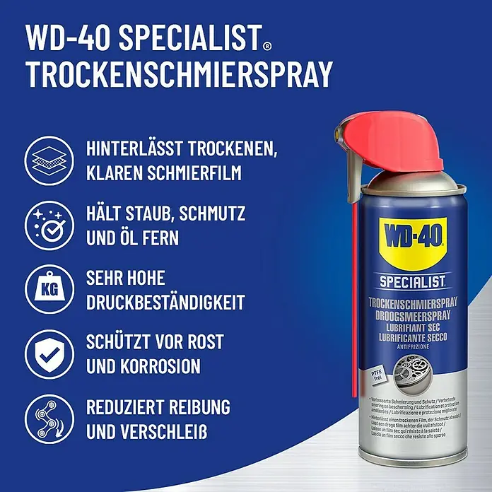 WD-40 Specialist PTFE-Trockenschmiermittel Smart Straw - 300 ml online  kaufen bei BAUHAUS