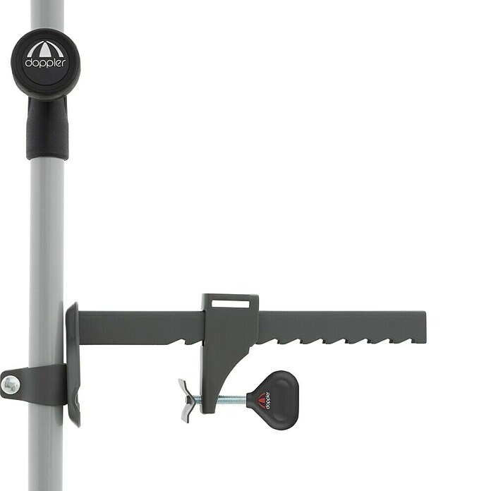 Doppler Balkonklammer Universal (Für Rohrdurchmesser: 22 mm - 33 mm, Anthrazit) | BAUHAUS