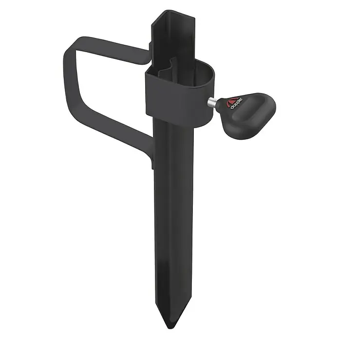 Doppler Rasendorn Universal - Für Rohrdurchmesser: 32 mm, Anthrazit - Schwarzer Doppler Sonnenschirmständer aus robustem Material, ideal für den Garten und den Strand für einen sicheren Halt des Sonnenschirms.