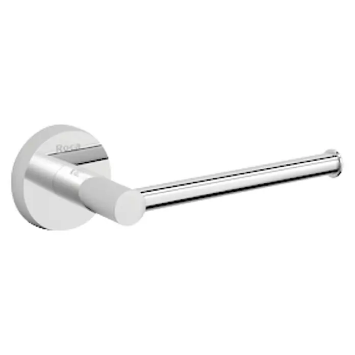 Roca Twin Portarrollos papel higiénico - Cromo, Metal - Un moderno portarrollos de papel higiénico cromado con un diseño redondo, perfecto para un baño elegante.