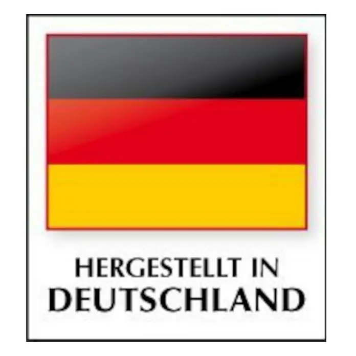 Kai Wiechmann Liegenauflage - Sonnenliege, Hochlehner, Relaxchair, L x B x H: 49 x 36 x 6 cm, Polyacryl, Marineblau - Produkt aus Deutschland, dargestellt durch die deutsche Flagge und den Schriftzug "Hergestellt in Deutschland".