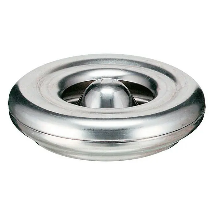 Proregal Asche-Mülleimer Feulöschend aus Aluminium - Aluminium, Silber - Edelstahl-Aschenbecher mit zentraler Kegelform. Der Aschenbecher ist robust und leicht zu reinigen, ideal für den Innen- und Außenbereich.