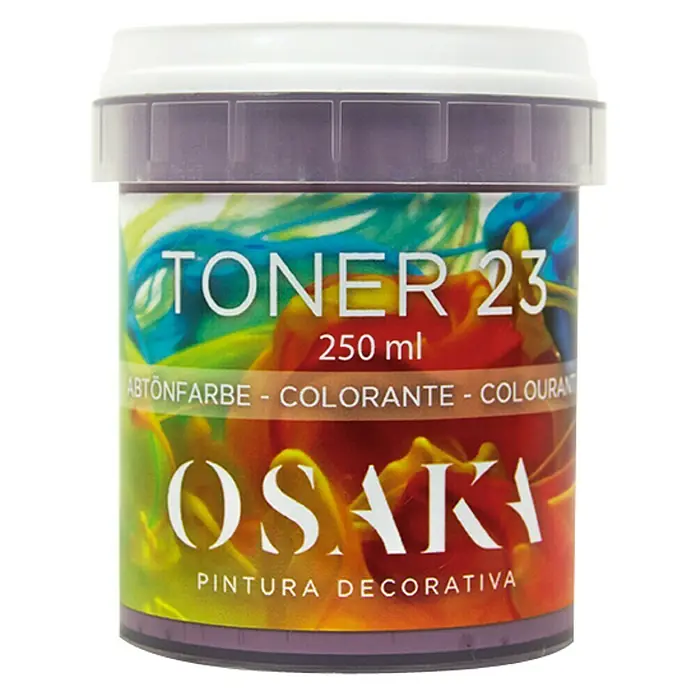Osaka Colorante Toner - Violeta, 250 ml - Bote de pintura colorante "Toner 23" (250 ml) de Osaka para pintura decorativa, ideal para mezclar colores.