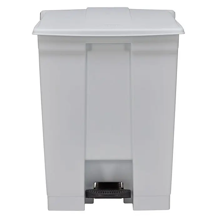 Proregal Treteimer Rubbermaid Robuster Pedaleimer - 45,4 l, Kunststoff, Weiß - Weißer Tretabfalleimer mit Deckel und Fußpedal für hygienische Abfallentsorgung.